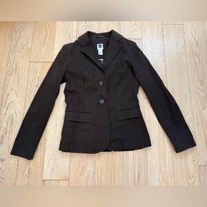 Womens Gap‎ chocolate brown old money equestrian riding blazer size 4 classic